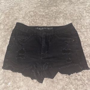 High wasted jean shorts